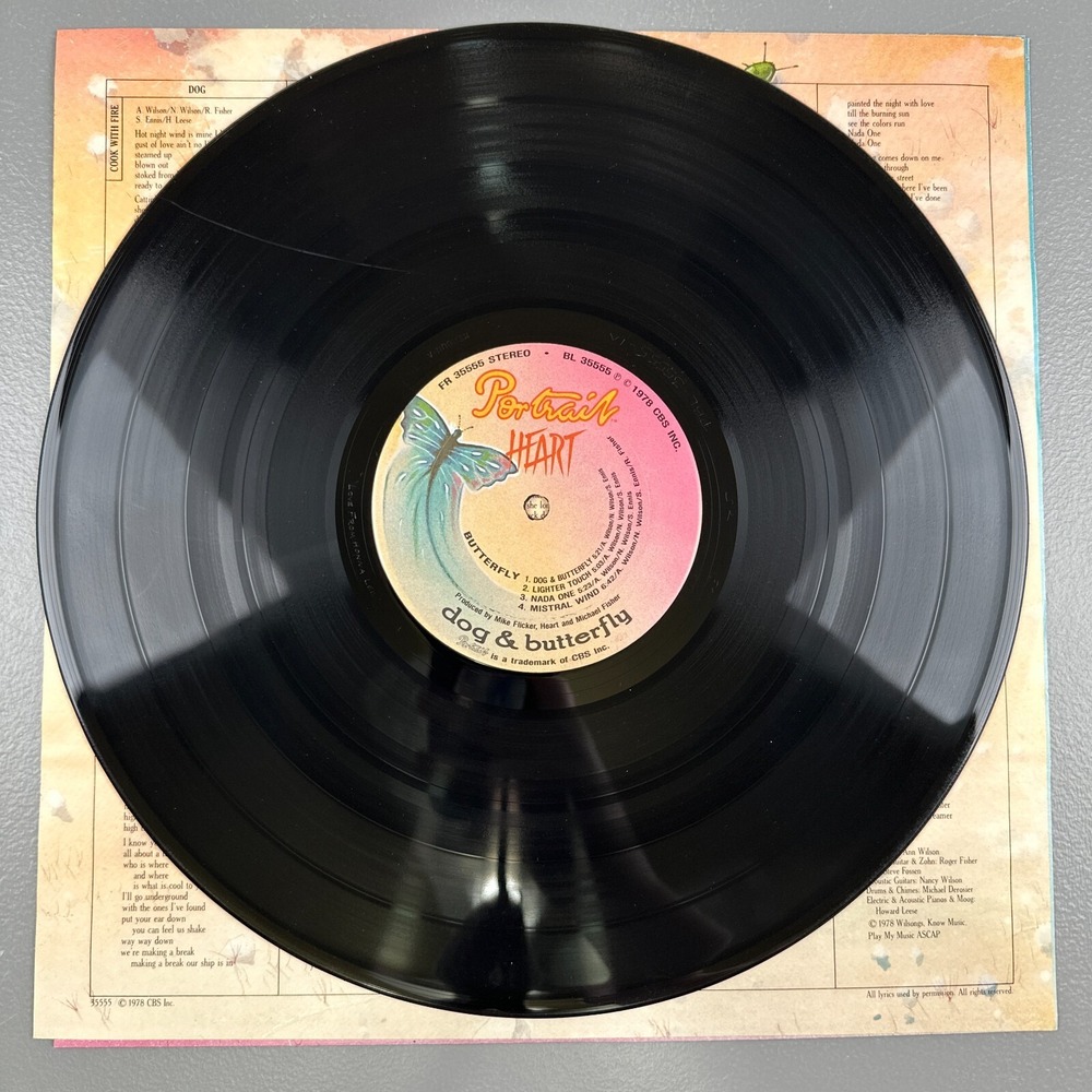 Heart Dog & Butterfly Album Vinyl Record LP 1978 Portrait Gatefold PBL-35555-IA - Picture 6 of 15